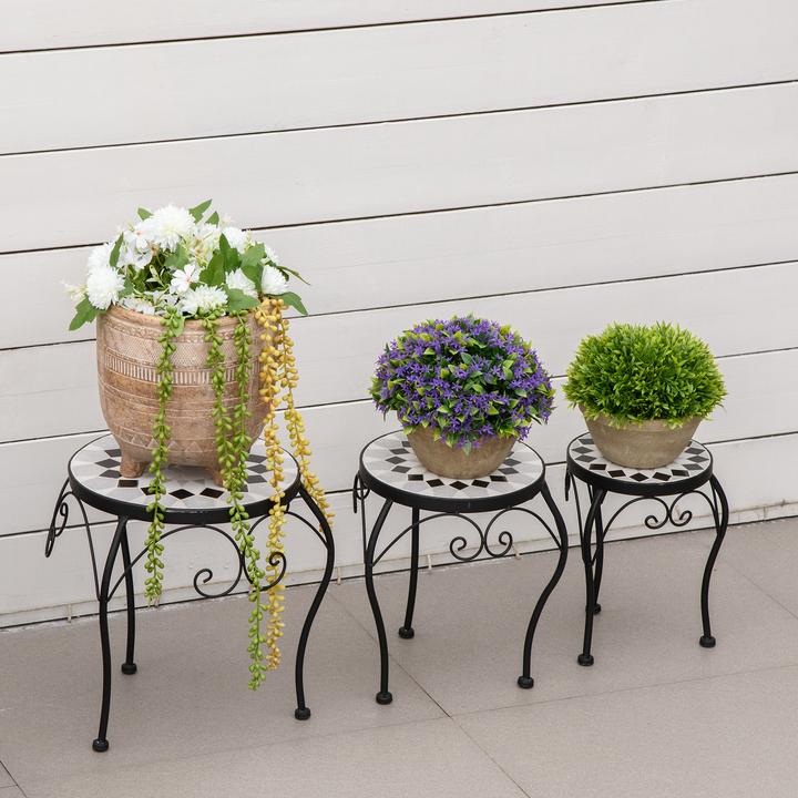 Produktbild Outsunny Blumenständer mit Metallrahmen