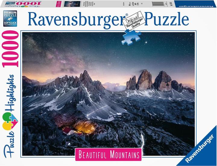 Actual product image Ravensburger Three Peaks, Dolomites (1000 pieces)