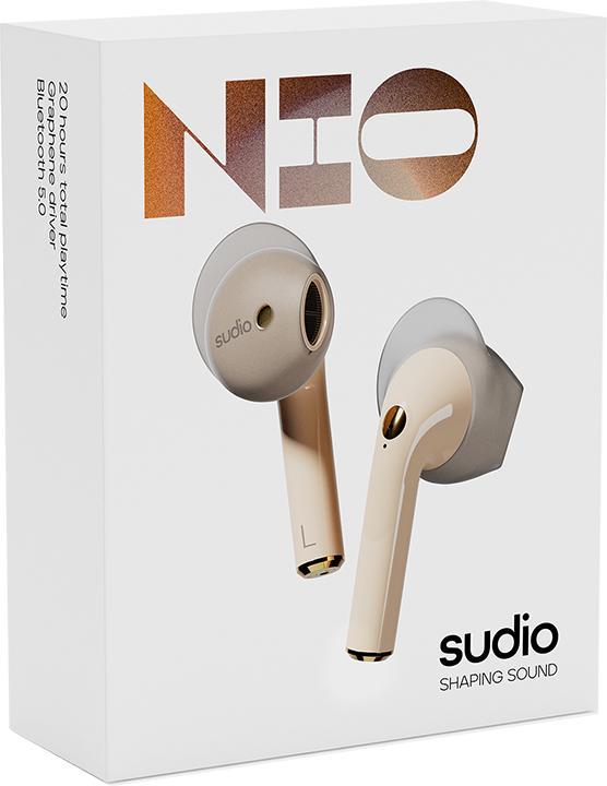 Image du produit Sudio Casque Nio Stereo (TWS) In-ear Calls/Music Bluetooth Sand (20 h, Sans fil)