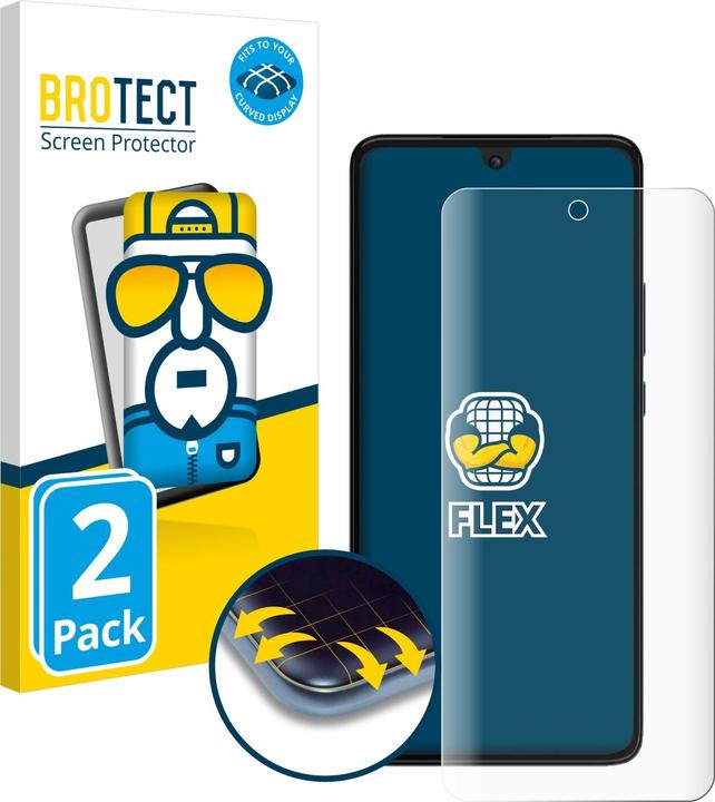 Productafbeelding BROTECT Volledig bedekkende screen protector (2 Stuk, Motorola Moto G84)
