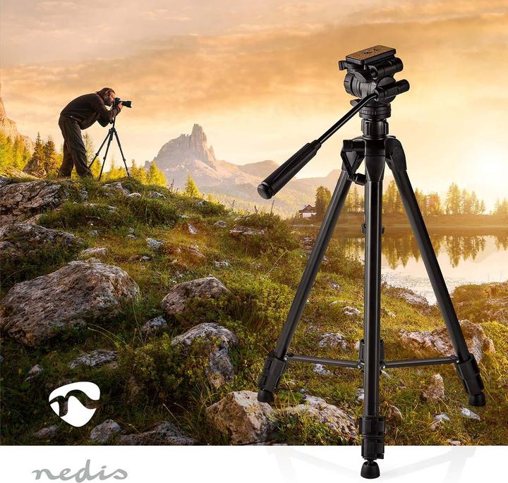 Produktbild Nedis Stativ Maximale Belastbarkeit: 3.0 kg Min. arbeitshöhe: 60.0 cm max. Arbeitshöhe: 165.0 cm 3 (Kunststoff, Metall)