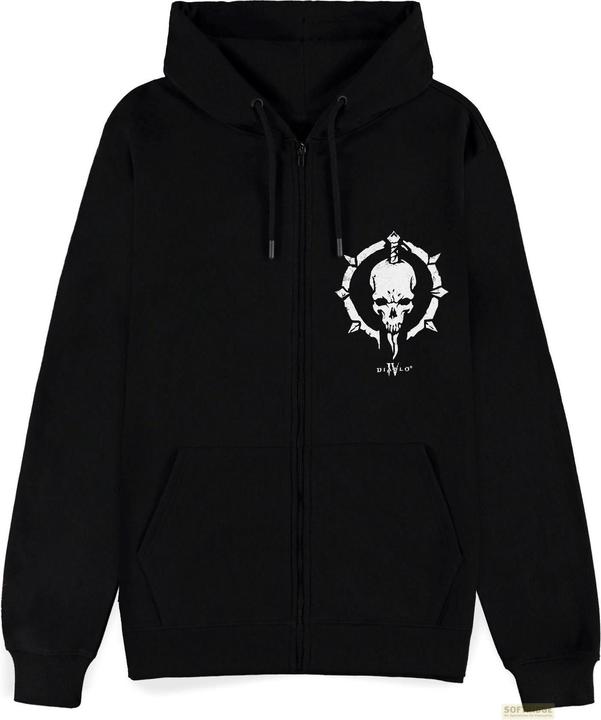 Actual product image Difuzed Diablo IV Zipper Hoodie Sweater Necromancer Sigil Size M (M)