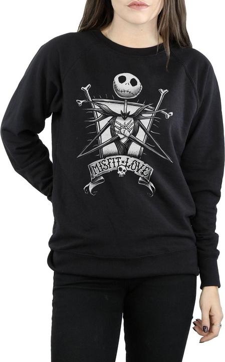 Actual product image Disney Womens/Ladies Nightmare Before Christmas Misfit Love Sweatshirt (M)