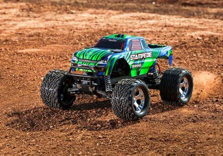 Image du produit Traxxas M.TRUCK STAMPEDE HD 1:10 2WD EP RTR GREEN w/USB-C Charger & Battery (RTR Prêt à fonctionner)