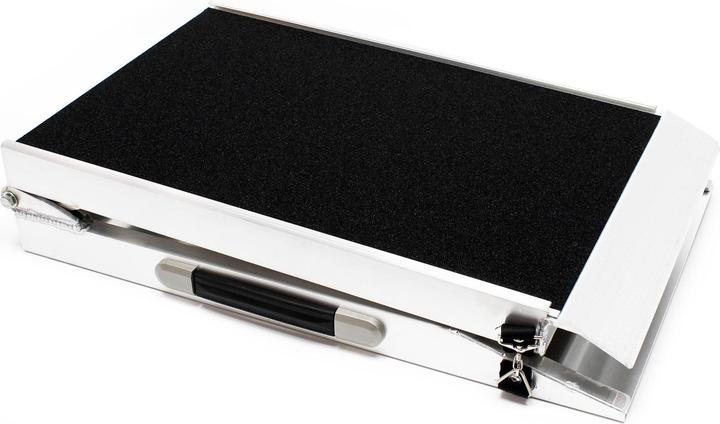 Actual product image Wiltec Foldable dog ramp 213x48cm 105x49cm 115kg Aluminium pet ramp (Dog, Foldable)