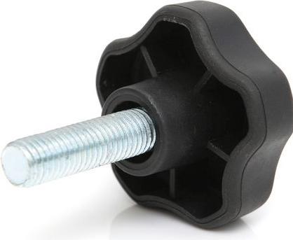 Immagine prodotto Rs Pro Manopola di serraggio a lobi multipli nera, M6, Thr (1 pz.)