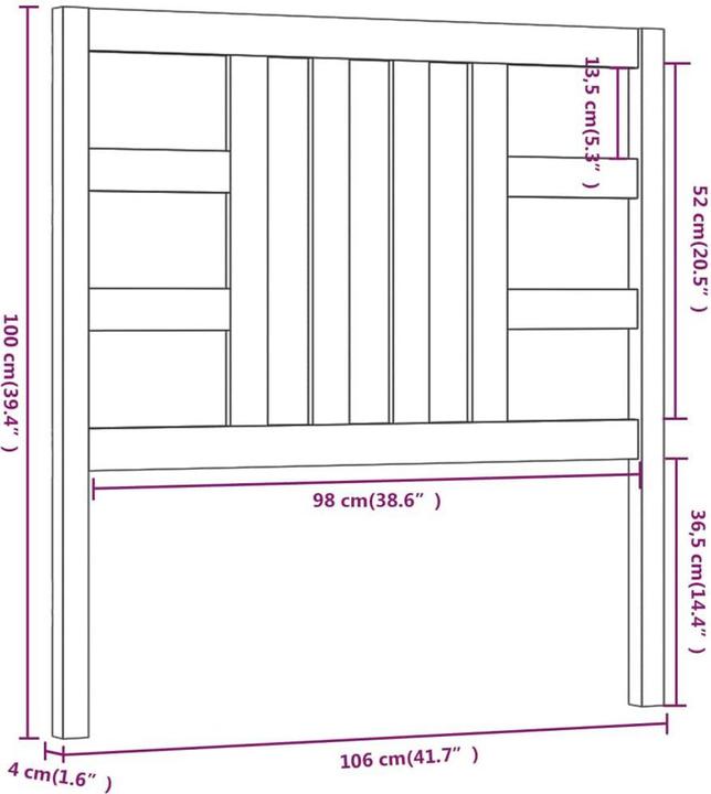 Actual product image VidaXL Lior (106 x 4 x 100 cm)