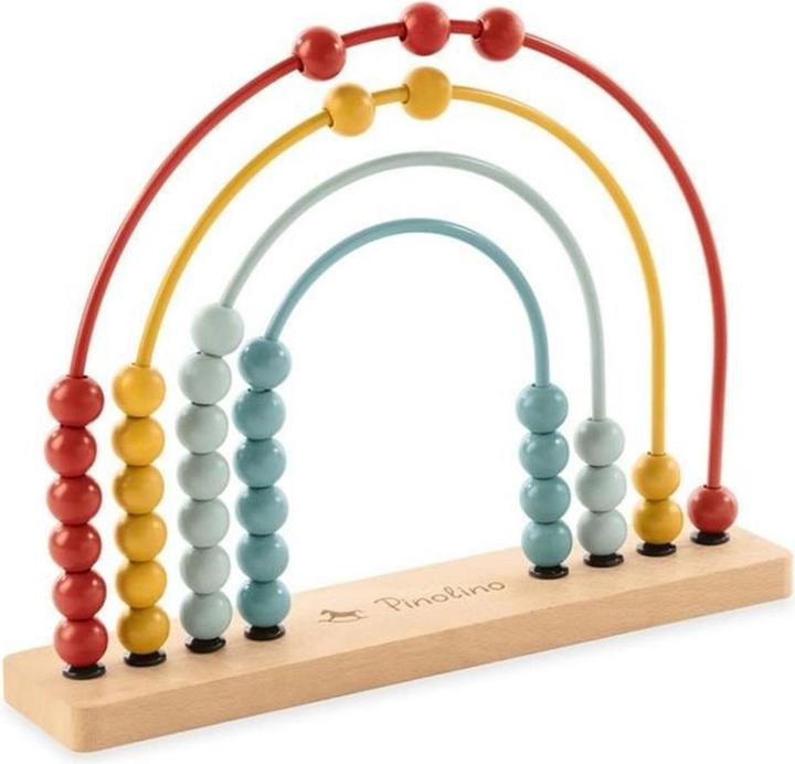Actual product image Pinolino Abacus-Rainbow Ruby Rake Frame (Multilingual)