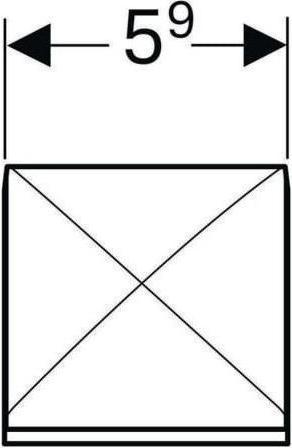 Produktbild Geberit KG Steckdose ohne USB, weiss, Option 595165000 Spiegelschrank, Modell 800360/800390 Spiegelschr.,...