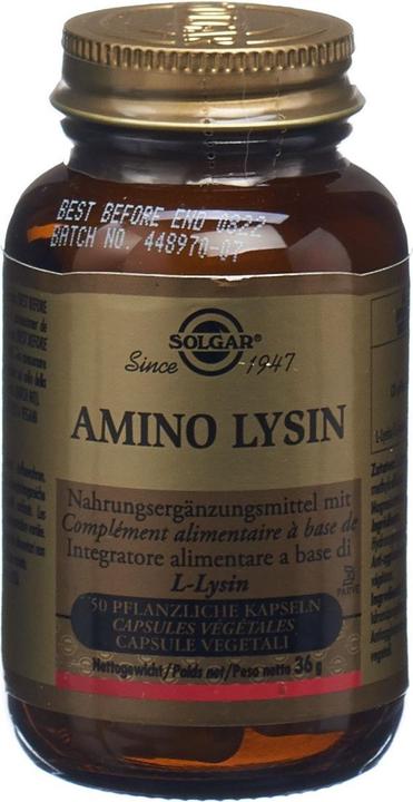 Solgar Amino Lysine Capsules végétales (50 pcs) (50 pièce(s), Capsules, 160 g)