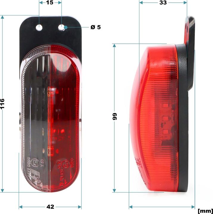 Produktbild Wiltec 2x 6 LED Positionsleuchte