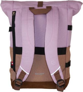 Image du produit Walker Sac à dos scolaire Roll up two Mauve /Biscuit (30 l)
