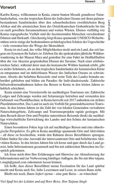 Image du produit Reiseführer Kenia (Allemand, Tatiana Singh, 2023)