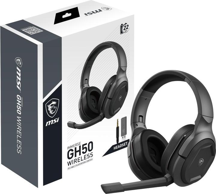 Immagine prodotto MSI Cuffie da gioco wireless Immerse GH50 (Cablato, Senza fili)