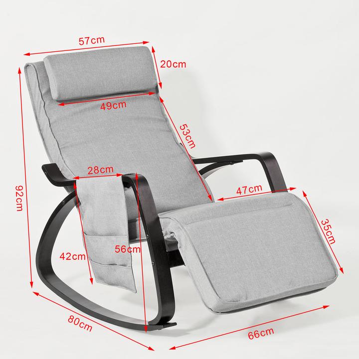 Image du produit SoBuy Fauteuil à bascule