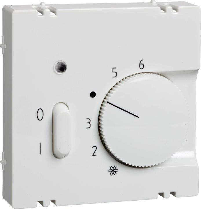 Produktbild ELSO Joy Thermostat-Abdeckung 367124 mit Schalter reinweiss