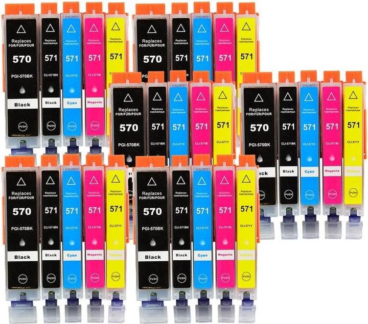 Immagine prodotto Hermex Cartucce d'inchiostro compatibili Canon Pixma TS6051 30 pezzi (M, Y, PGBK, C, FC)