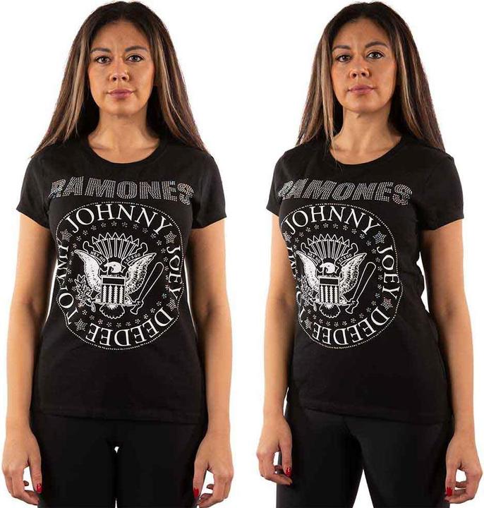 Ramones Presidential Seal (Diamante) (T-Shirt Donna Tg. L) (L)