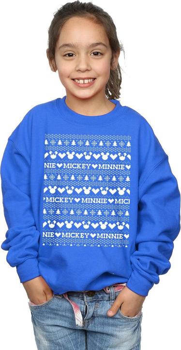 Immagine prodotto Disney Mickey And Minnie Christmas Fair Isle Felpa Ragazze (152, 158)