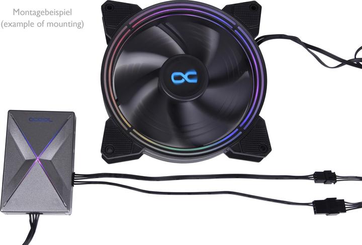 Produktbild Alphacool Eis-Matrix II - Adapter 5-Pin auf PWM + 5V Digital RGB (3pcs) je 20cm