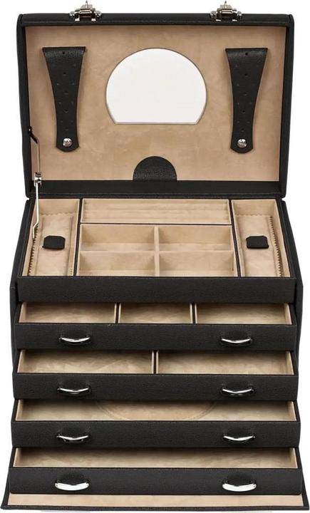 Actual product image Windrose Beluga jewellery case 26.5 cm leather