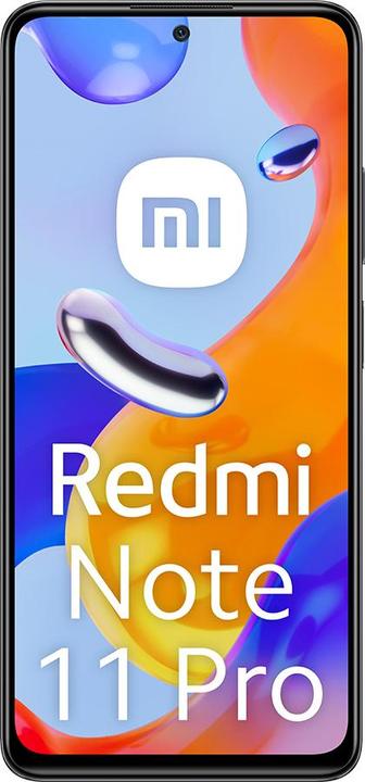 Produktbild Xiaomi Redmi Note 11 Pro (128 GB, Graphite gray, 6.67", Hybrid Dual SIM, 108 Mpx, 4G)