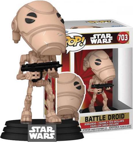 Produktbild Funko Star Wars: Episode I - Die dunkle Bedrohung Anniversary POP! Vinyl Figur Battle Droid 9 cm