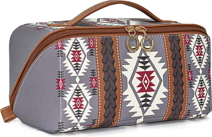 Actual product image Only-Bags.Store Ethnic style cosmetic bag, portable travel cosmetic bag, toiletry wash organiser