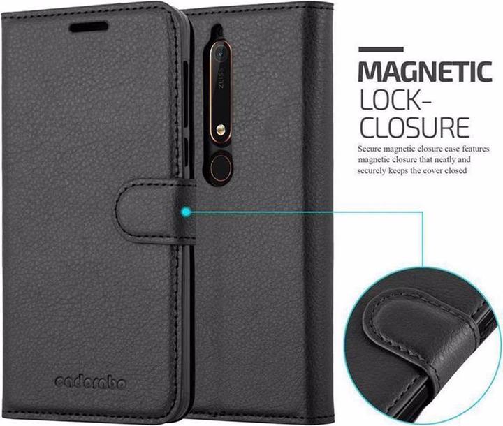 Actual product image Cadorabo Book with stand function cover (Nokia 6.1)