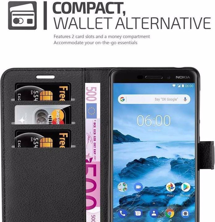 Actual product image Cadorabo Book with stand function cover (Nokia 6.1)