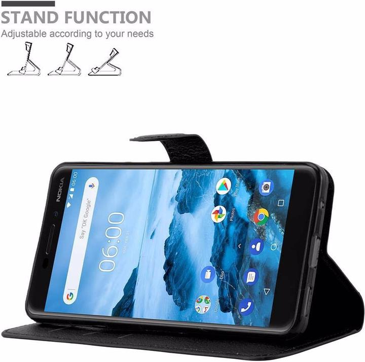 Actual product image Cadorabo Book with stand function cover (Nokia 6.1)