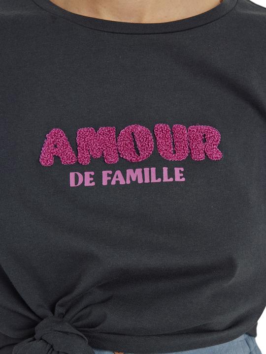 Actual product image Vertbaudet Organic collection: T-shirt for pregnancy and breastfeeding with AMOUR lettering (42)