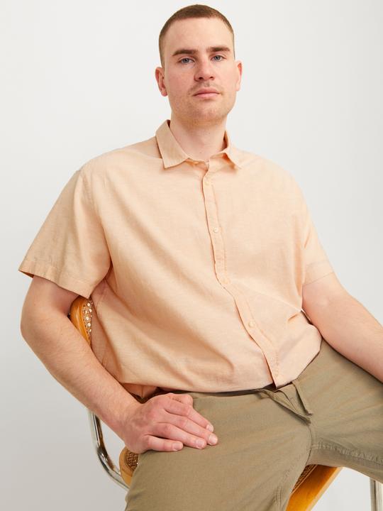 Produktbild Jack & Jones Jjelinen Blend Shirt Ss Sn Pls (5XL)