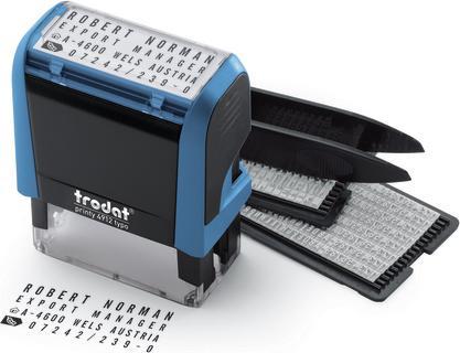 Produktbild Trodat TypomaticLine Printy 4.0, selbstfärbender Stempel zum Selbersetzen