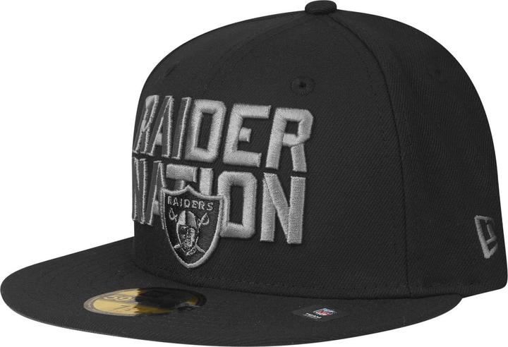 Actual product image New Era 59Fifty Fitted Cap Las Vegas Raiders NATION - 7 3/8 (7 3/8)
