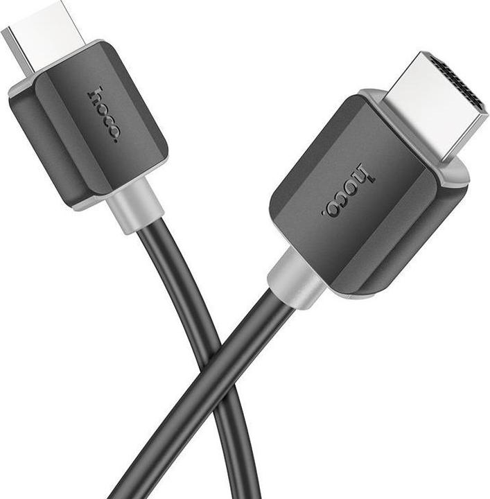 Actual product image Hoco Cable US08 HDTV 2.0 male-to-male 4K HD data cable(L=1M) Black (1 m, HDMI)
