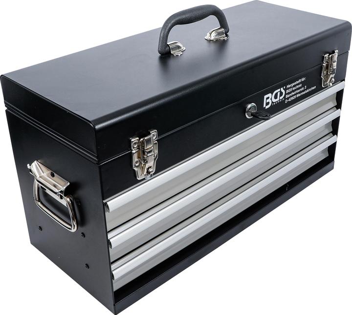Produktbild BGS Metall-Werkzeugkoffer 3 Schubladen mit 143 Werkzeugen (3312 Teile)