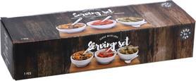 Actual product image Merkloos 7-piece aperitif set with wooden board
