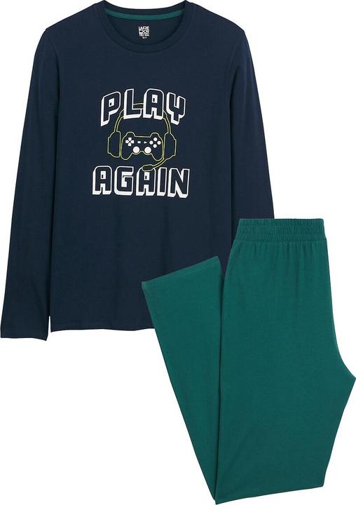 Produktbild La Redoute Collections Pyjama aus Jersey mit Gaming-Aufdruck (164)
