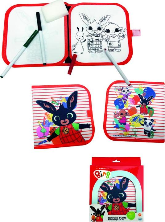 Produktbild ODS Bing - Blackboard Book Booklet with 8 usable, washable pages (3 pages with printed drawings to color