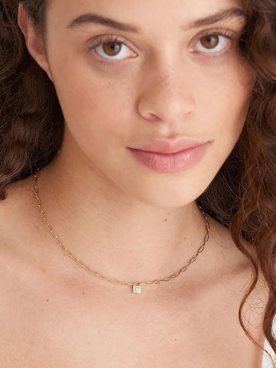Image du produit Ania Haie Collier Chunky Padlock en or (Argent 925, 40 cm)