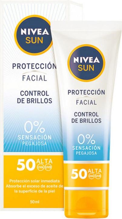 Actual product image NIVEA Face Sunscreen, 1 pack(1 x 50 milliliters) (Suntan cream, SPF 50, 50 ml)