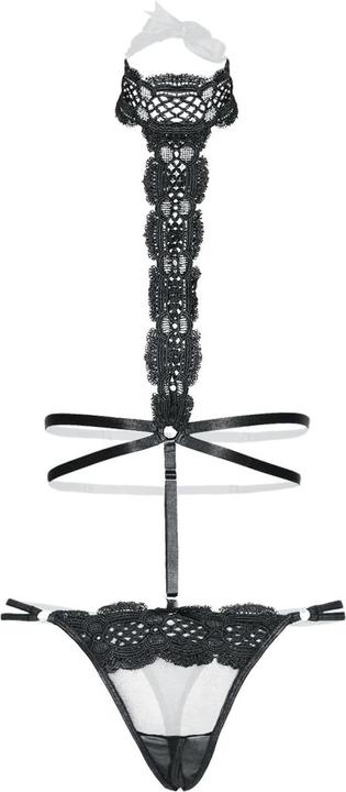 Image du produit Christine Le Duc Harness Body ouvert Haylee noir (3XL)