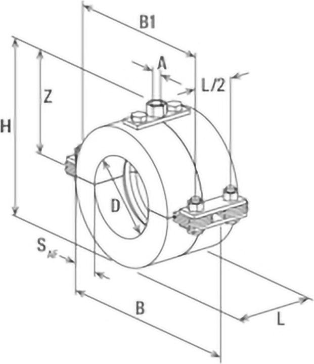 Actual product image Fischer Cold resistance point clamp FFRC 76.1 (76.10 mm)