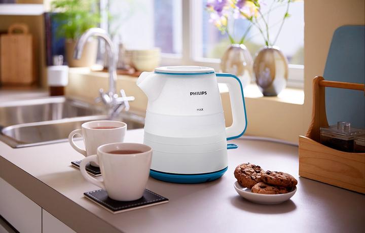 Produktbild Philips HD9344/10 Wasserkocher (transparent, 1 L, 2200 W) (1 l)