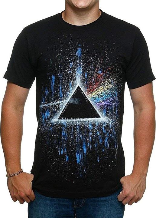 Image du produit Music Brand T-Shirt unisexe adulte Dark Side Of The Moon Paint Splatter (XS)