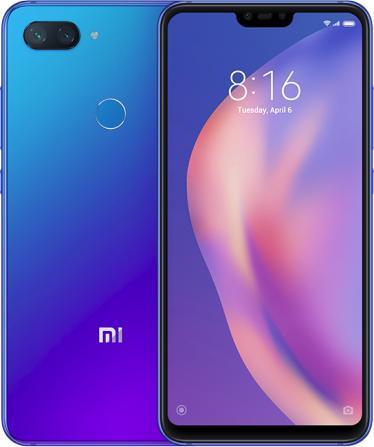 Xiaomi Mi 8 Lite (64 GB, Aurora Blue, 6.26", Hybrid Dual SIM, 12 Mpx, 4G)