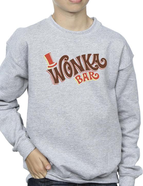 Actual product image Willy Wonka & the Chocolate Factory Boys Bar Logo Sweatshirt (116)
