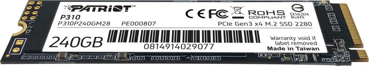 Produktbild Patriot P310 SSD 240 GB (240 GB, 2.5")