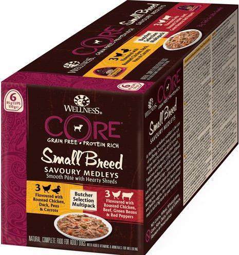 Produktbild Core Wellnes, Kern, Karma für kleine Hunde, 85 g (Adult, 6 Stk., 85 g)